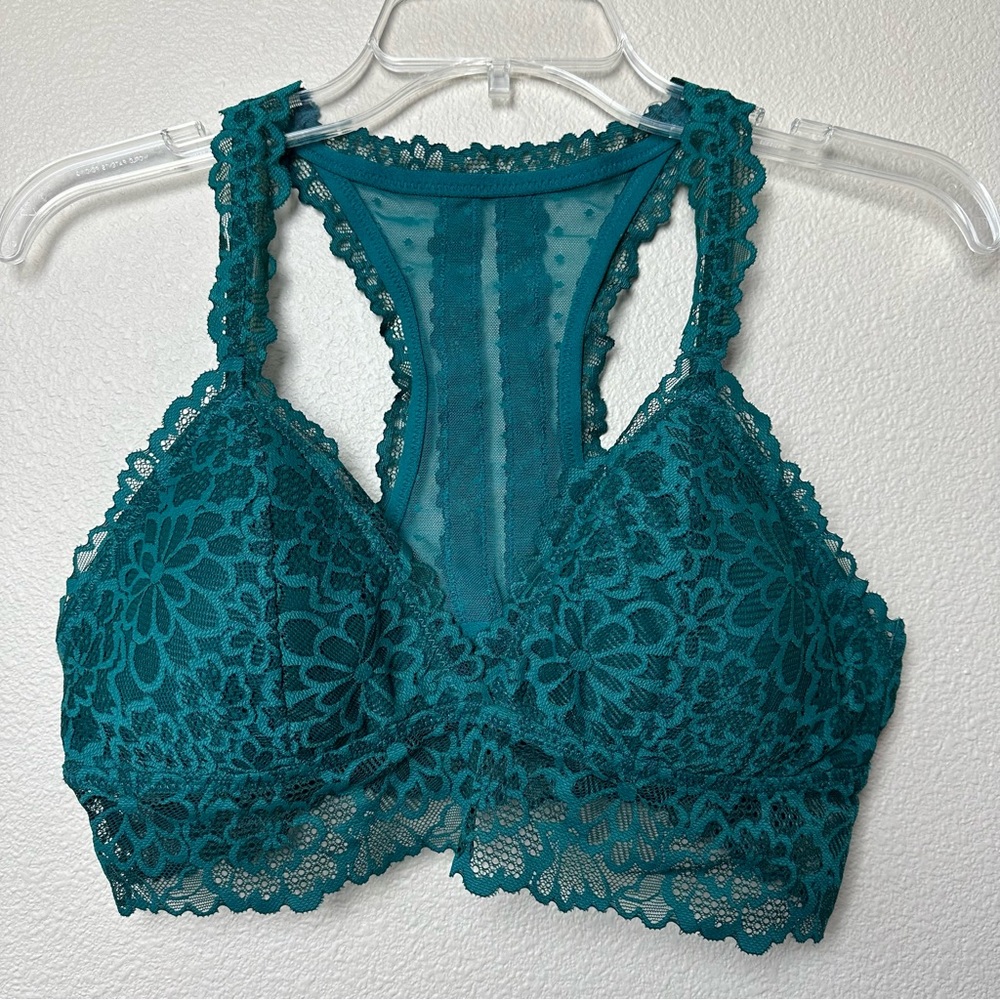 Aerie Highland Lace Racerback Bralette - Size L